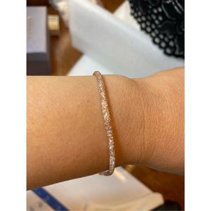 14K Rose Gold Splendido Oro Crochet D’ Tuscano 12ctw Bella Luce 7.5” Mesh Italy